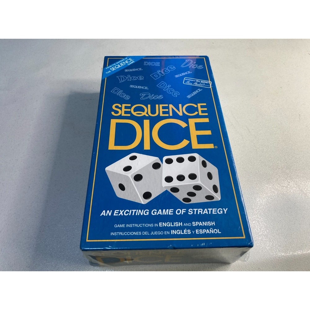 Sequence Dice Board Game 1999 Vintage Complete New and Sealed Jax Family